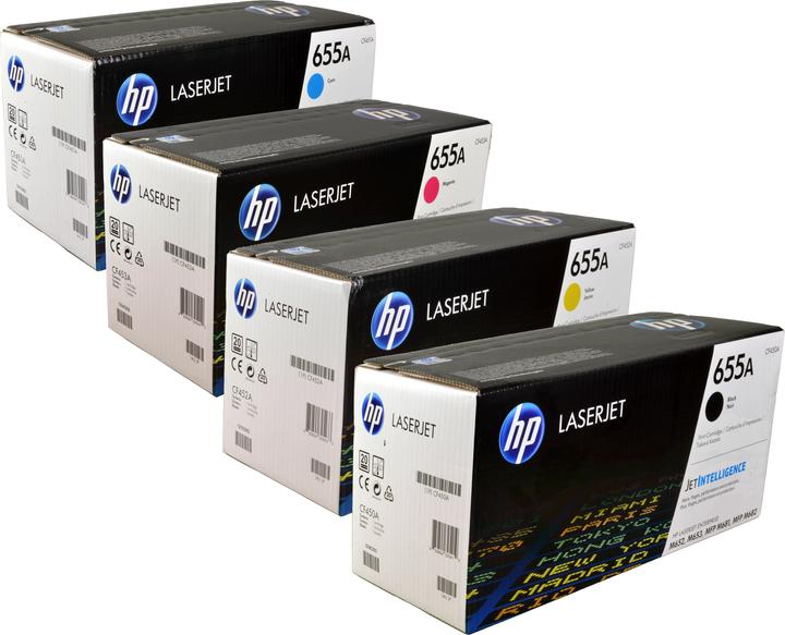 Produktbild HP 4 Toner CF450A-CF453A 655A Multipack K C M Y 4-farbig (M, BK, C, Y)