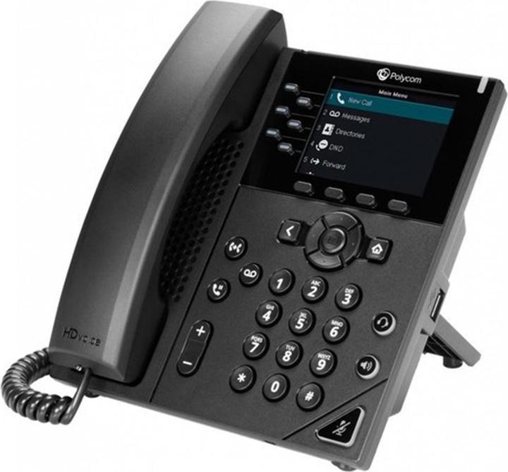 Actual product image Poly VVX 350 6-LINE BIZ-IP-PHONE DUAL 10/100/1000 ETHERNET-NO PSU