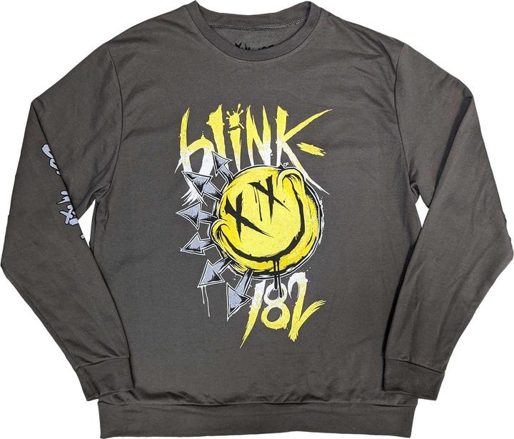 Blink 182 Sweatshirt Erwachsene mit grossem Lächeln (S)