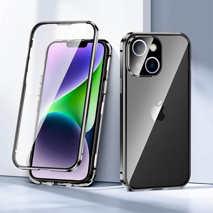 Immagine prodotto Cover-Discount iPhone 15 Plus - Custodia protettiva magnetica con vetro blindato nero (Apple iPhone 15 Plus)