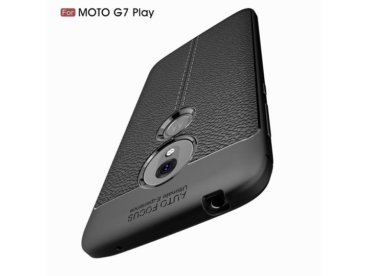 Actual product image Screenguard Motorola Moto G7 Play Sleeve Leather Design TPU Cover (Motorola Moto G7 Play)