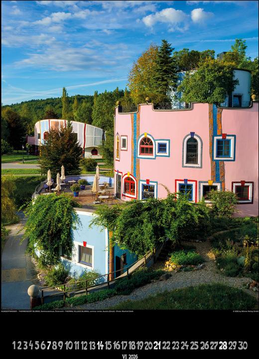 Produktbild Grosser Hundertwasser Architektur Kalender 2026 (65 x 49 cm, Harter Einband, Deutsch)