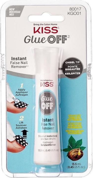 KISS Glue Off - Remover istantaneo per le unghie finte (Essiccatore smalto per unghie, Trasparente)