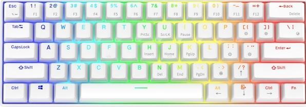 Actual product image Krux Neo PRO White RGB Wireless Keyboard (KRX0113) (US)