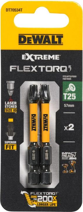 Productafbeelding DeWalt SchrauberBit (T25)