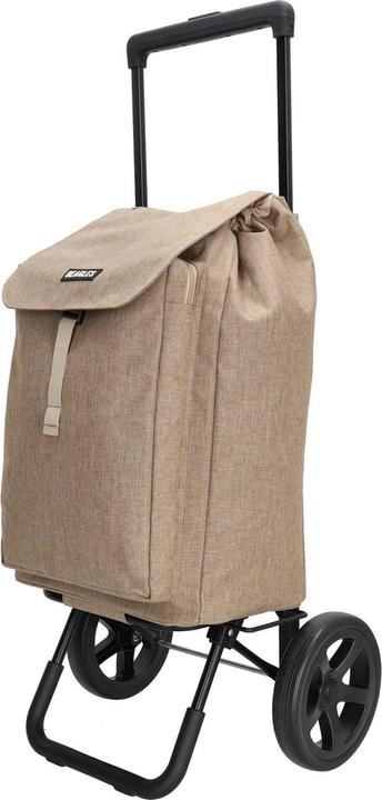 Actual product image Beagles shop & go groceries trolley folding lightweight 40 liters strong - taupe