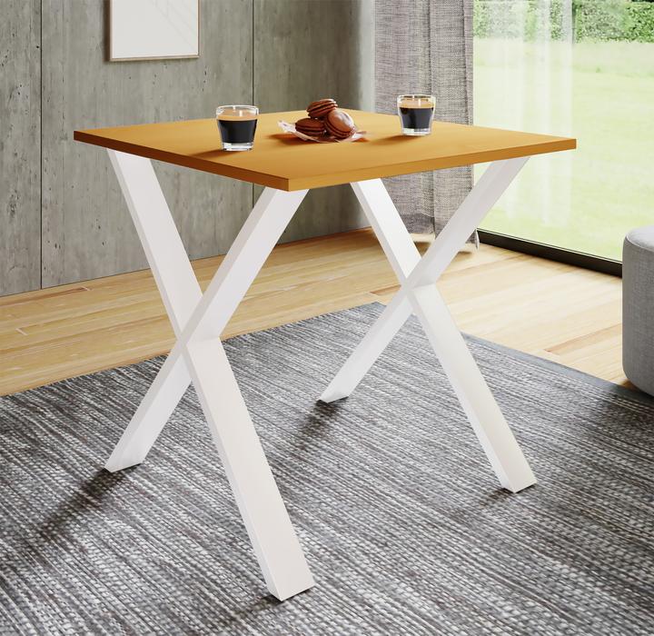 Image du produit VCM Table de salle à manger premium Table de salle à manger en bois "Xona X (80 x 50 x 76 cm)