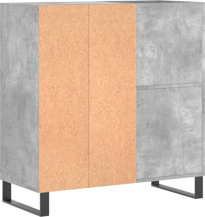Actual product image VidaXL Plattenschrank Betongrau 84,5x38x89 cm Holzwerkstoff