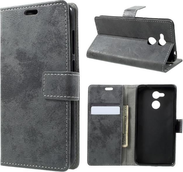 Produktbild MU Classic Vintage Look Leder Hülle (Honor V9 Play, Honor 6C Pro)