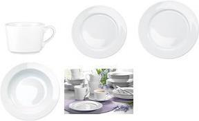 Produktbild Esmeyer Heike" Suppenteller, tief, 6er-Set, weiß Durchmesser: 230 mm, spülmaschinenfest, mikrowellengeeignet (6 x, 23 cm)