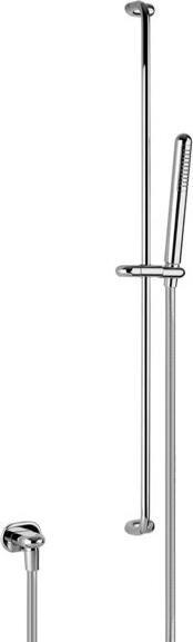 Gessi Goccia Brausestange 800 mm, mit Antikalk-Handbrause, Schlauch 1,50 m und Wandanschlussbogen 1/