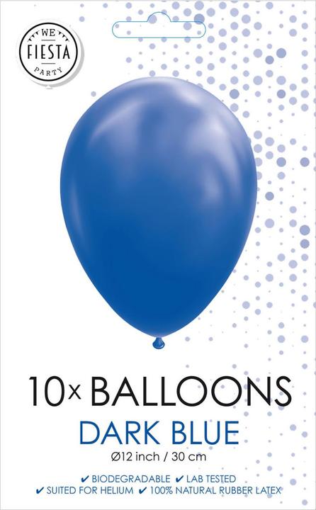 Produktbild Globos Europe Luftballons Dunkelblau 30cm, 10Stk. (10 x)