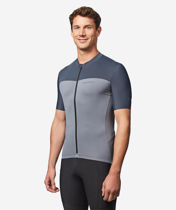 Image du produit Van rysel Maillot vélo route manches courtes été ajusté homme - EDR 2 gris (XL)