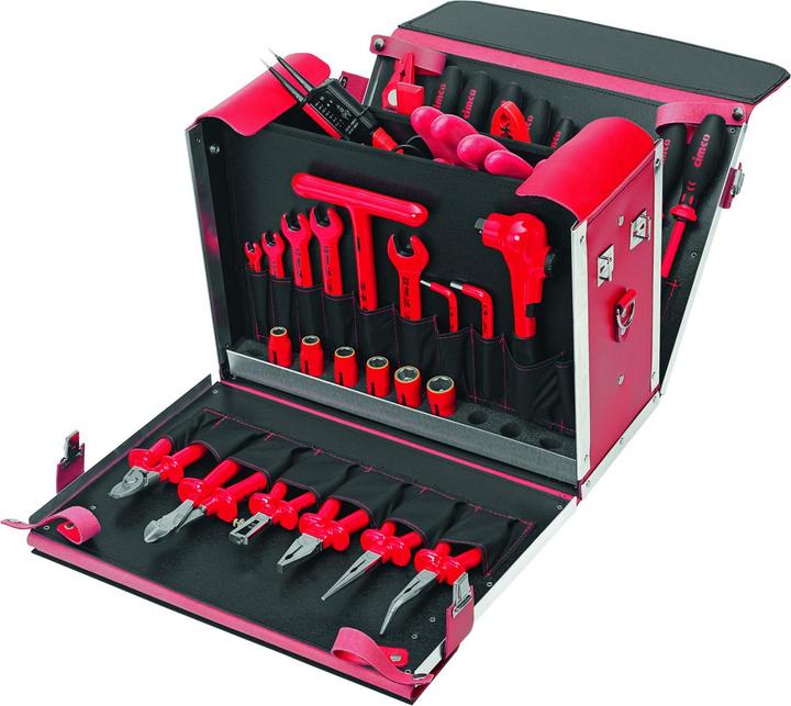 Produktbild Cimco Elektriker Werkzeugkoffer bestückt 54tei (54 Teile)