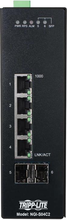 Produktbild Eaton 4-Port Lite Managed Industrial Gigabit Ethernet Switch - 10/100/1000mbps -10 to 60 C (4 Ports)