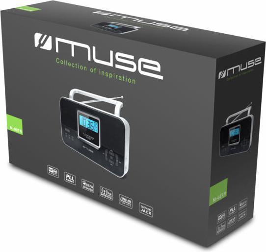 Produktbild Muse M-087R Black, 2-band PLL stereo portable radio (FM, MW)