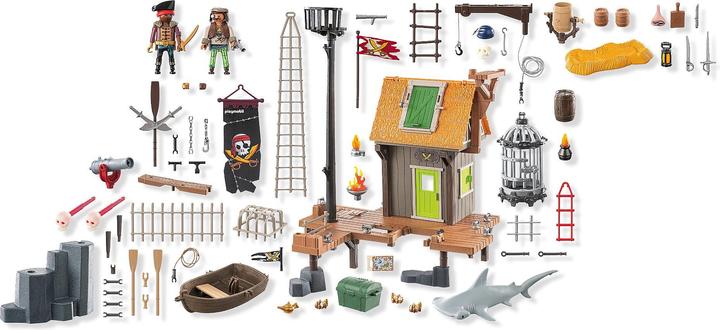 Image du produit Playmobil Port pirate avec prison pour corsaires (71792, Playmobil Pirates)