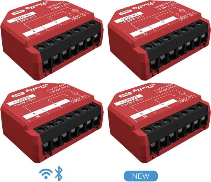 Actual product image Shelly 1PM Gen3 x4 (Switch actuator)