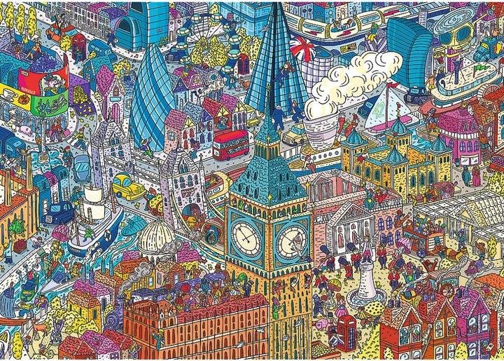 Produktbild Trefl Puzzle 1000 Teile UFT EYE-SPY Zeitreise London England (1000 Teile)