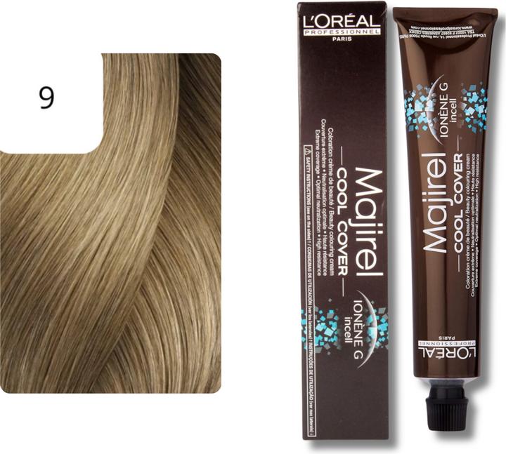 Immagine prodotto L'Oréal Professionnel Majirel Cool Cover colore dei capelli (9 biondo molto chiaro)