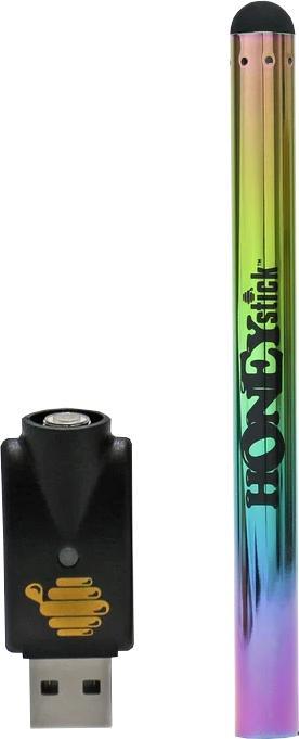 Actual product image Honeystick VV Buttonless Vape Pen Battery Rainbow