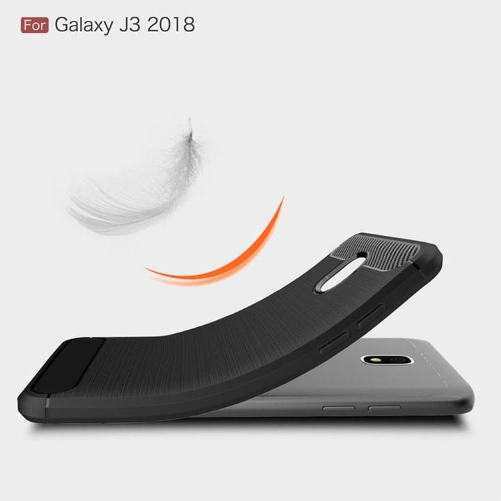 Produktbild König Design Handyhülle für Samsung Galaxy J3 (2018) Schutzcase Backcover Bumper Etui Schwarz (Samsung Galaxy J3 (2018))