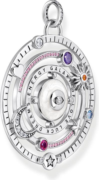 Immagine prodotto Thomas Sabo Ciondolo emisfero con pietre colorate argento annerito (Argento 925, Smalto/argento, Smalto)