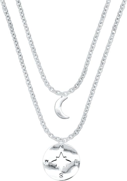 Candy Halskette Thalius, 925 Sterling Silber (925 Sterling Silber, 925er Sterlingsilber, 42 - 45 cm)