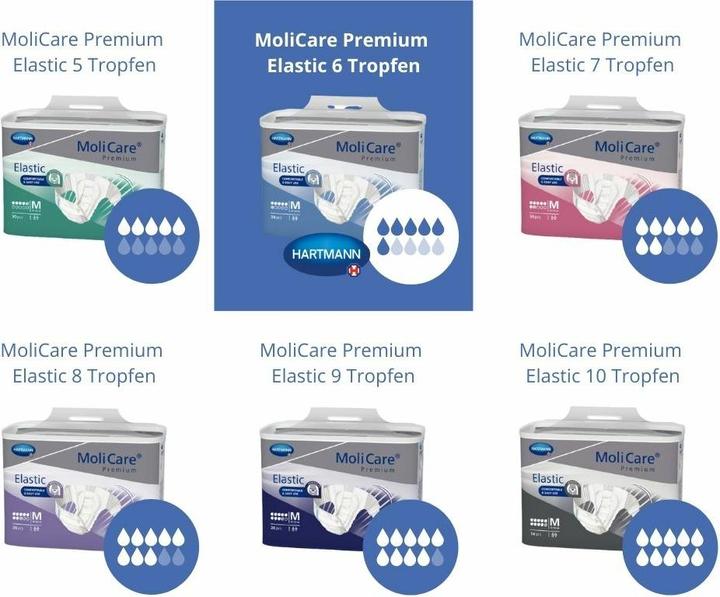 Actual product image MoliCare Elastic 6 incontinence briefs (30 x, Large)