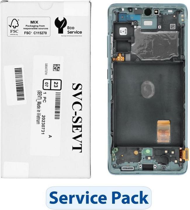 Immagine prodotto Samsung LCD display! ServicePack LCD Display S20 FE 4G/5G G780F/G781F GH82-24214D Green (Display)
