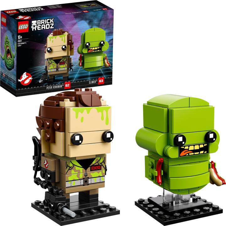Actual product image LEGO Brickheadz Peter Venkman & Slimer 41622 (41622, LEGO Brickheadz)