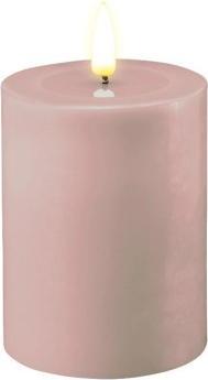 Deluxe Homeart Bougie ronde LED - Rosé 7,5 x 10 cm (1 x)