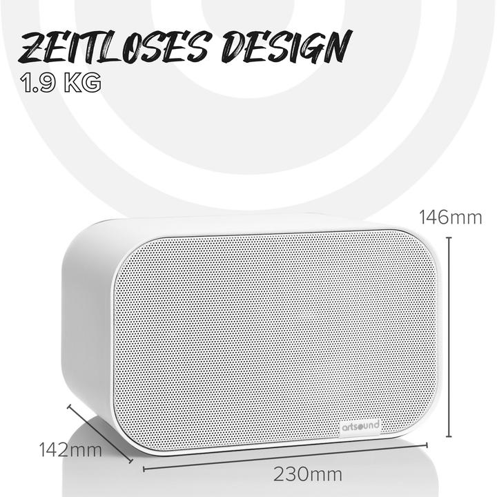 Actual product image Artsound UNI40 Wit (per pair) (1 pair)