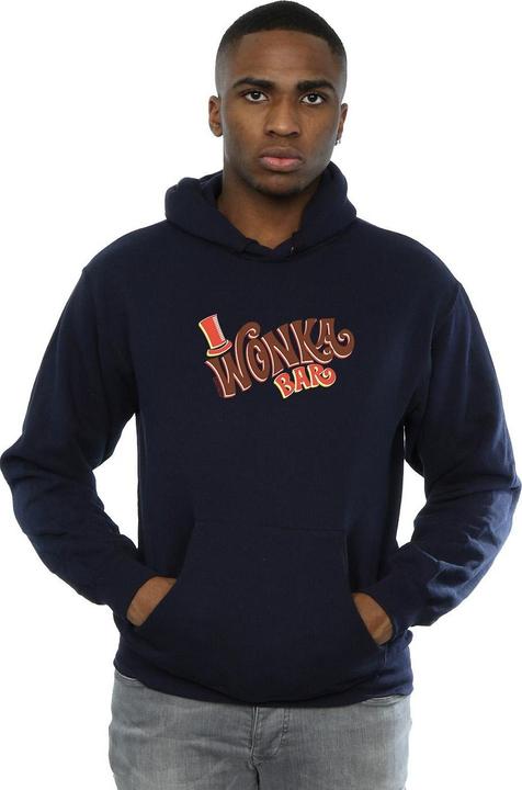 Immagine prodotto Willy Wonka & the Chocolate Factory Bar Logo Felpa con Cappuccio Uomo (4XL)