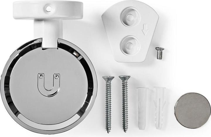 Immagine prodotto Nedis Supporto per altoparlanti Google Home® da parete 2 kg Fisso Metallo / Acciaio Bianco (1 pz., Installazione a parete)