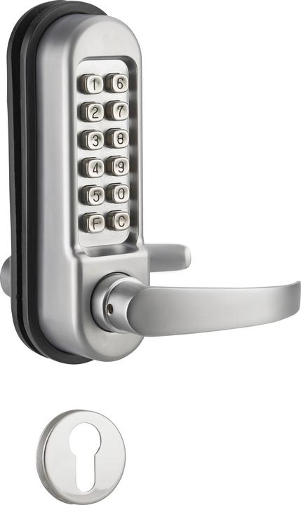 Thirard Mechanical combination lock for mortise lock for interior doors, 7 mm square, matt chrome-plated