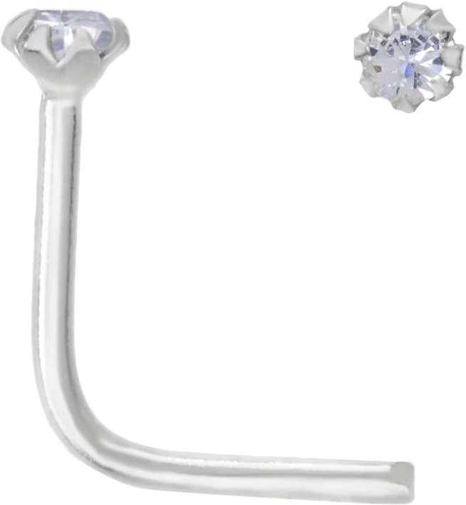 Bijouteria Nasenpiercing (Silber 925, Kristall)