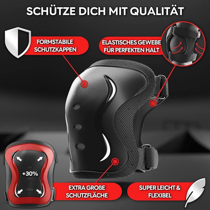 Image du produit Skatewiz Skate Protektoren Set (L, Protège-poignets, Genouillère, Coudes, Couples)
