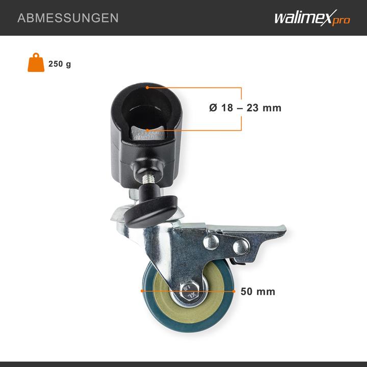 Actual product image Walimex pro Tripod wheels Pro set of 3 (Tripod feet)