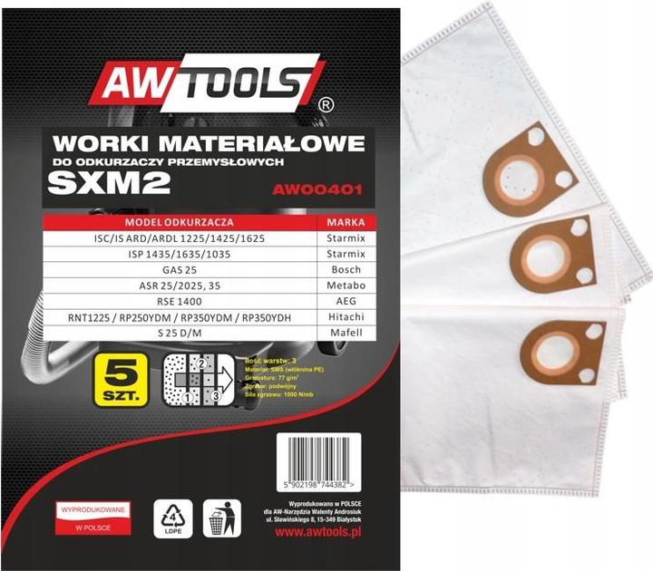 Image du produit Awtools WORKI Z MIKROWŁÓKNINY kpl.5szt. SXM2, GAZ 25 / STARMIX (5 x)