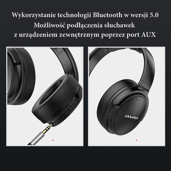 Actual product image Awei Bluetooth headphone s A780BL black (No noise cancelling, 15 h, Wireless)