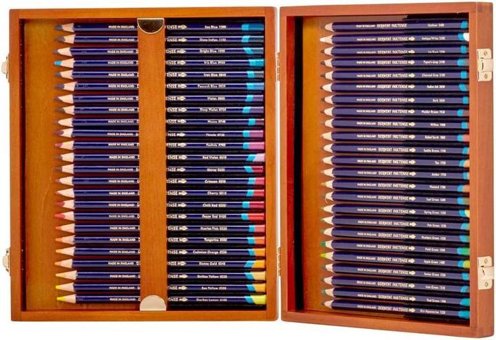Image du produit Derwent Inktense Permanent Aquarell Set cadeau dans une boîte en bois, 48 pièces (Multicolore, 48 x)