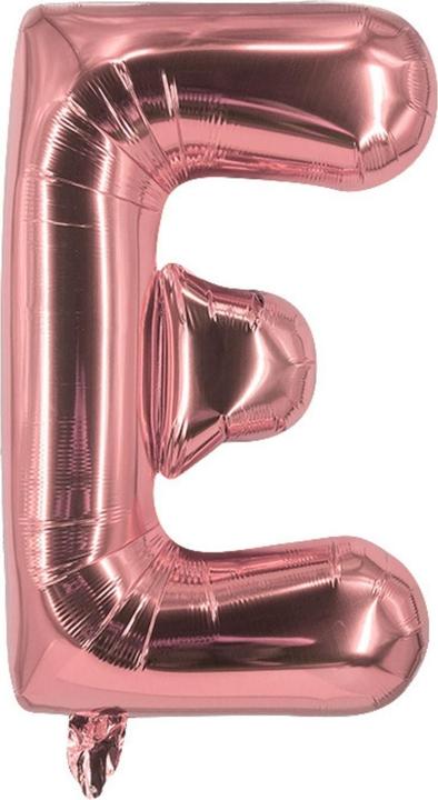 Produktbild Hermex Buchstabenballon E Roségold Geburtstagsparty Ballon Folienballon 40cm (1 x)