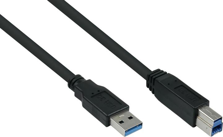 Produktbild Good Connections Kabelmeister USB 3.0 an USB-B CU 5m schwarz (5 m, USB 3.2 Gen 1)