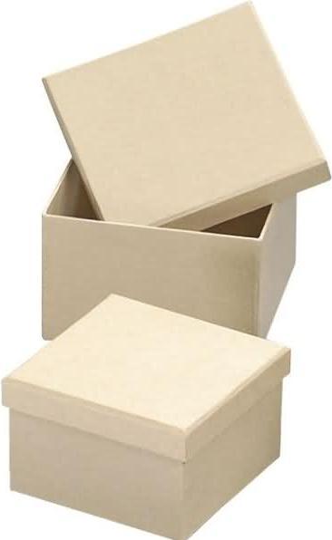 Produktbild Knorr Prandell Pappboxen-Set 11,5x11,5x7cm natur / 10x10x8cm natur