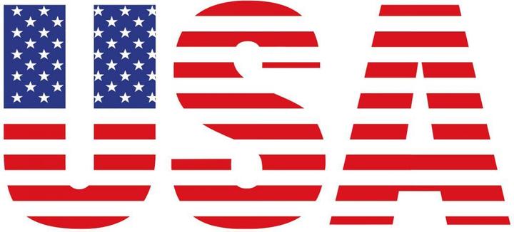 Produktbild Trenddeko USA Schriftzug (80 x 36 cm)