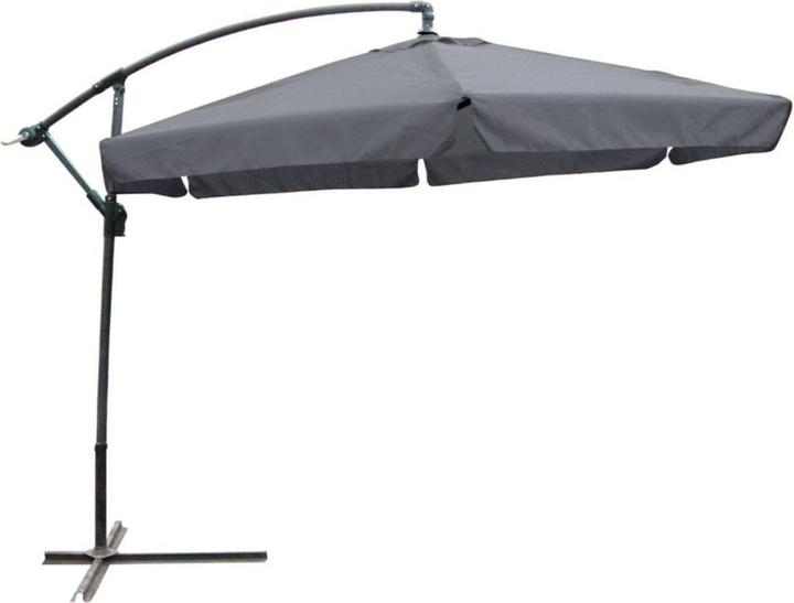 Actual product image Garden Pleasure Hexagonal parasol, anthracite, tiltable Ø 300.0 cm (3 m)