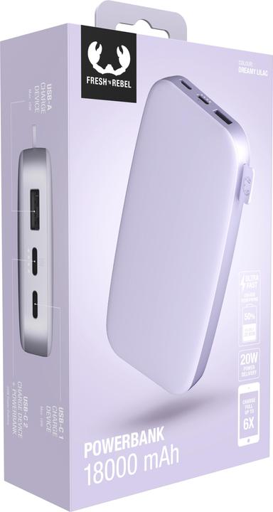 Produktbild Fresh'N Rebel Powerbank (18000 mAh, 20 W, 66.60 Wh)