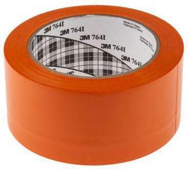 Produktbild 3M Scotch 764 Orange Vinyl 33m Lane Marking Tape, 0.13mm Thickness (108 mm)
