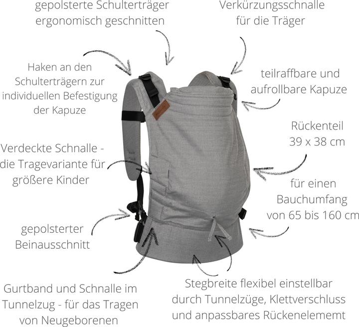 Actual product image Hoppediz Baby carrier Buckle